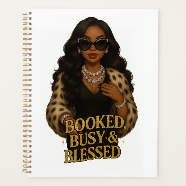 Booked, Busy & Blessed Planner (Devant)