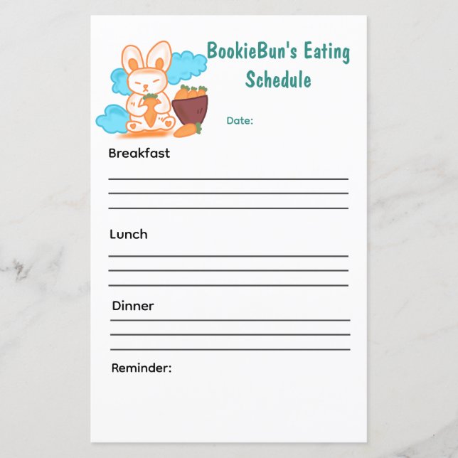 BookieBun's Eating Schedule (Devant)