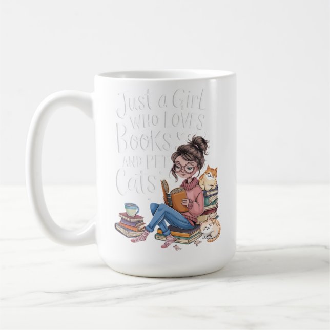Bookish Girl Mug (Gauche)