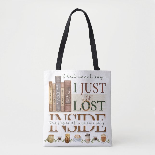 Bookish Romance Book Lovers Lecture Sac fourre-tou (Devant)