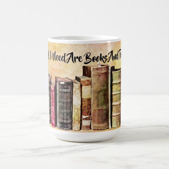 Books and Tea Mug Cup (Centre)