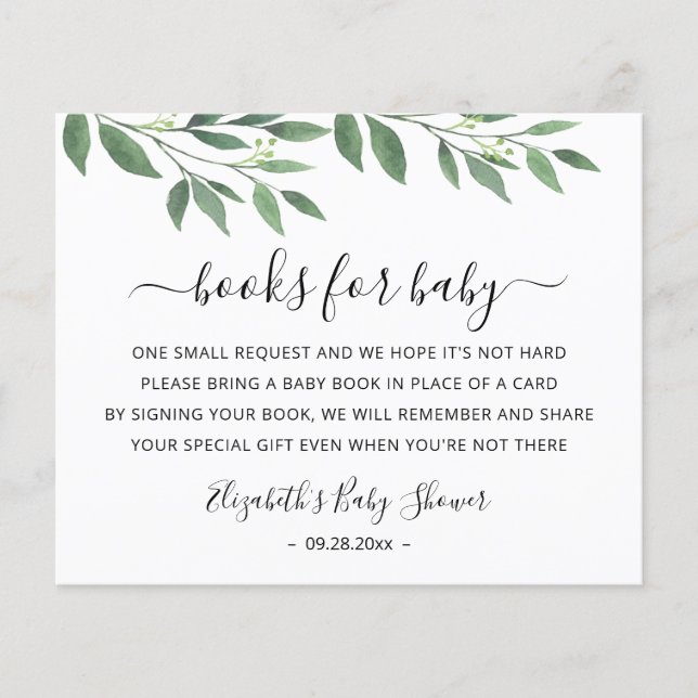 Books for baby Card Modèle Baby shower (Devant)