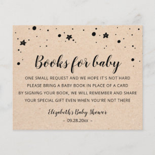 Books for baby Card Modèle Baby shower