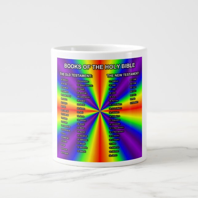Books Of The Holy Bible Mug (Devant)