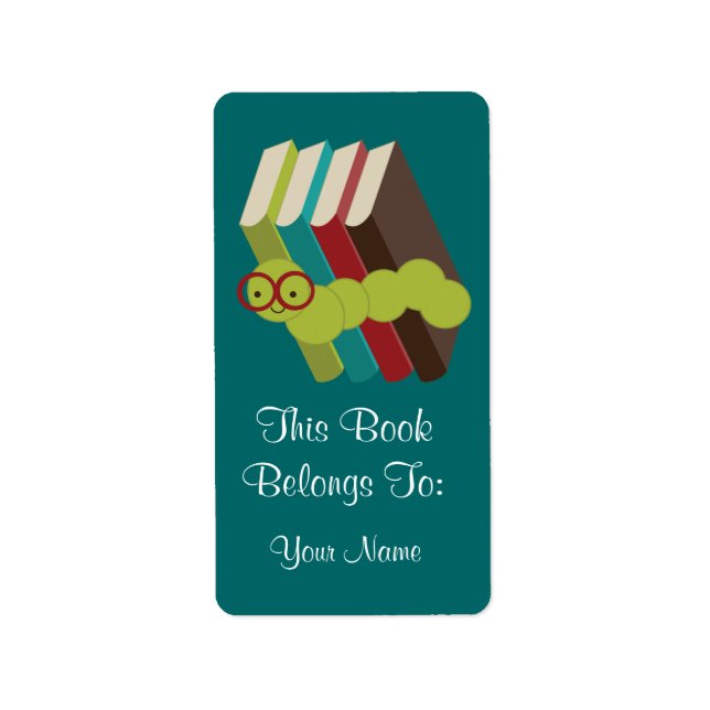 Bookworm Livres Cadeaux Stickers Cadeau (Devant)