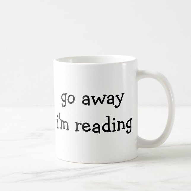 Bookworm Mug - Go Away I'm Reading (Droite)