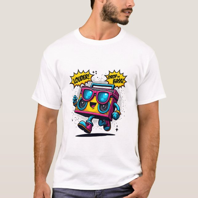 Boom Box Riot - Bold Music Vibes T-Shirt (Devant)