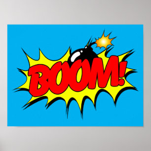 Boom - Symbole comique / Poster