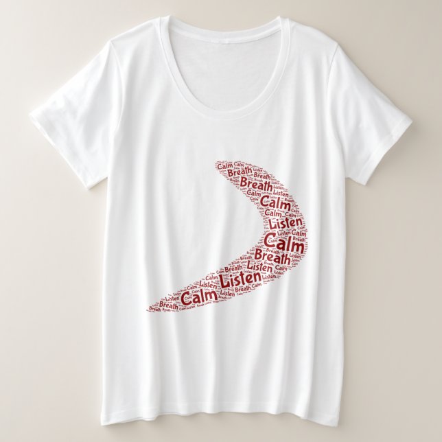 Boomerang Calme, respirer, écouter (Design devant)