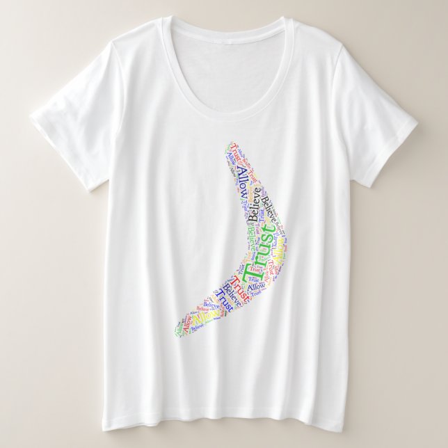 Boomerang Permettre, Croyez, Confiance (Design devant)