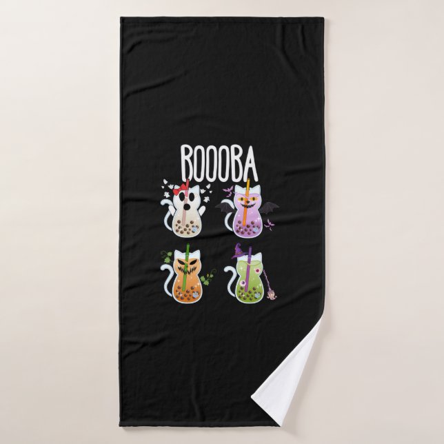 Boooba Kawaii Boba Boire du thé Amoureux des chats