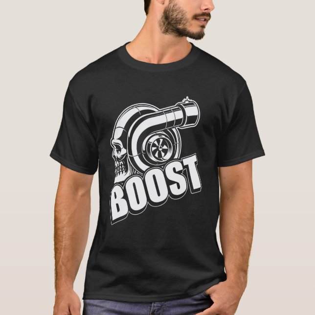 Boost Pour T-Shirt De Réglage De Voiture Vrai Méca (Devant)