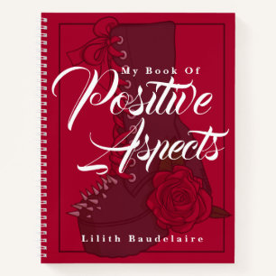 Boot gothique Rouge Script Livre des aspects posit
