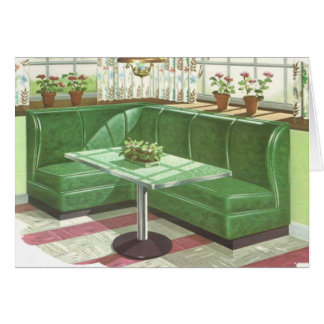 Booth les années 50 Green Kitchen