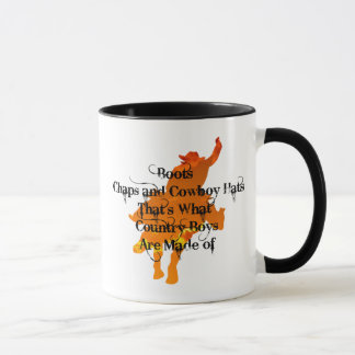 Boots, Chaps, et Casquettes de Cowboy...Ringer Mug