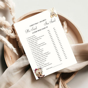 Boots Il dit qu'elle a dit Brive douche jeu carte