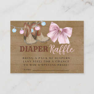 Boots ou arcs diaper la carte de boîtier en raffle