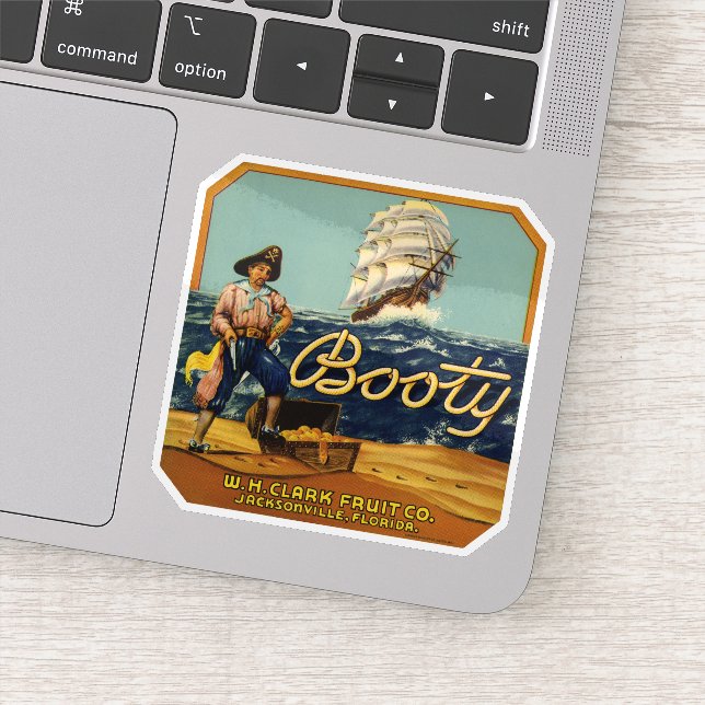 Booty | Étiquette Citrus vintage (Détail)