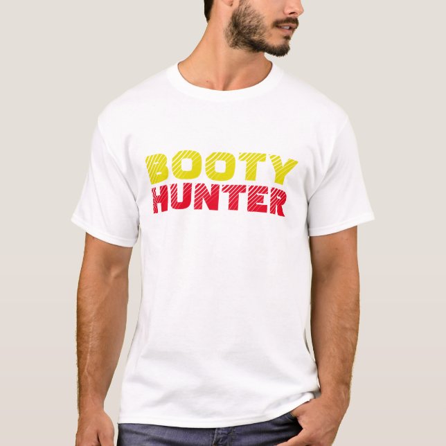 Booty Hunter Camouflage drôle T-shirt design (Devant)