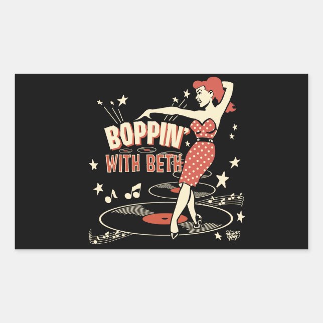 Boppin' With Beth sticker (Devant)