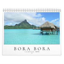 Bora Bora 20XX calendrier photographique paysage