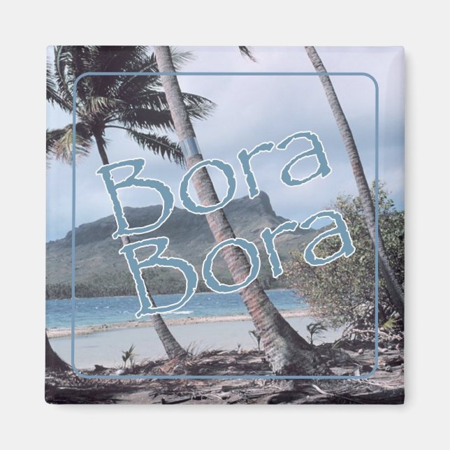 Bora Bora Travel Souvenir Frigo Magnet (Devant)