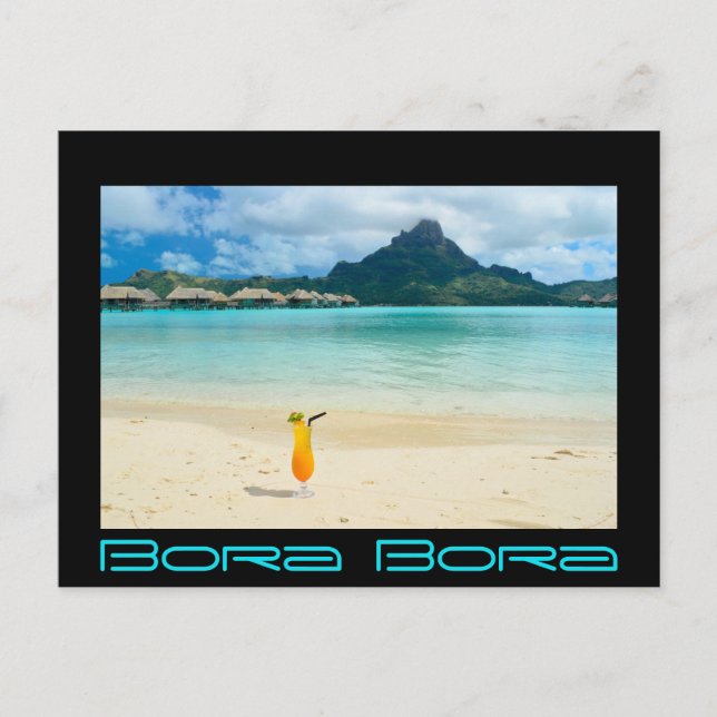 Bora Bora tropical cocktail carte postale (Devant)