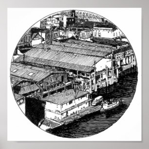 Bord de mer - affiche