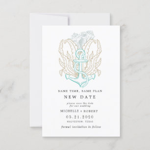 bord de mer côte Photo Changer de date Invitation