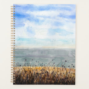 bord de mer de Brighton aquarelle peinte à la main