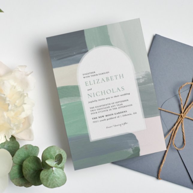 Bord de mer Ocean Glass | Boho Faire-part de maria (Créateur téléchargé)