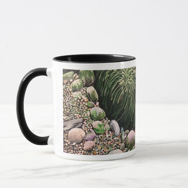 BORD DE MER/ PIERRES DE PLAGE Mug (Gauche)