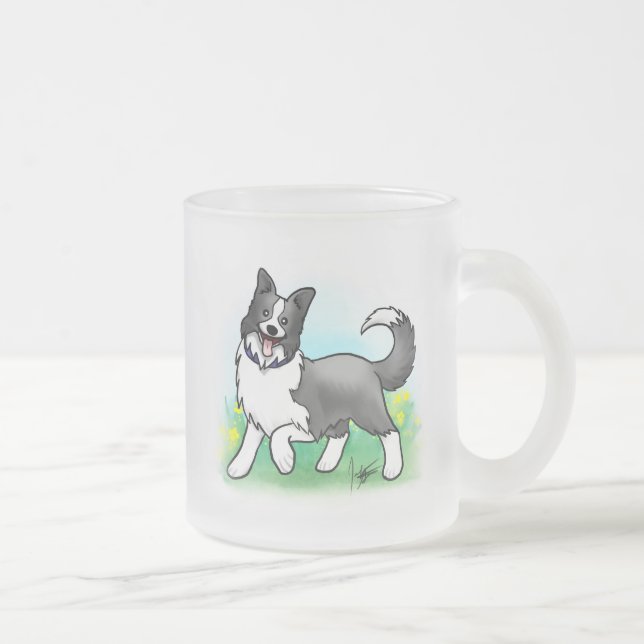 Border collie a givré la tasse (Droit)