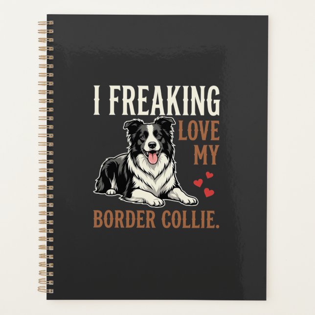 Border Collie drôle d'amour de chien (Devant)