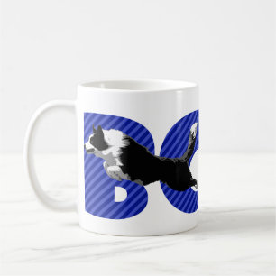 Border collie sautant la tasse