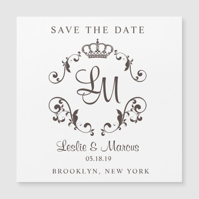 Border with d'ornement à Traditional Crown (Devant)