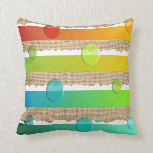 Bords déchiquetés de coussin minimaliste moderne