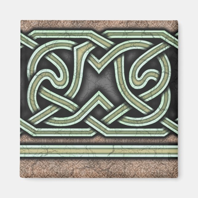 Bordure B, aimant droit vert (Devant)