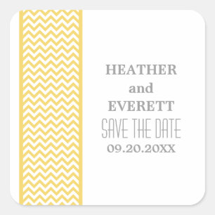 Bordure Chevron jaune Enregistrer les stickers Dat