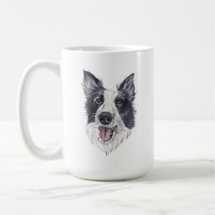 Bordure Collie Chien Mug   15 oz