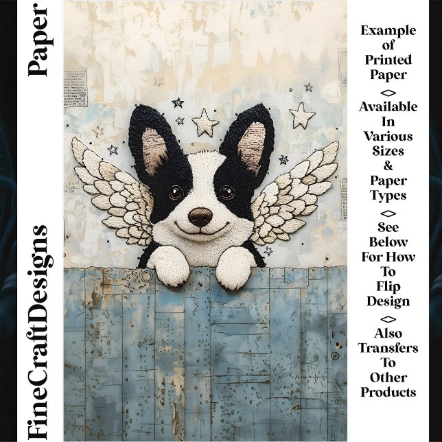 Bordure Collie Collage CL3 Papier à rebut (Créateur téléchargé)