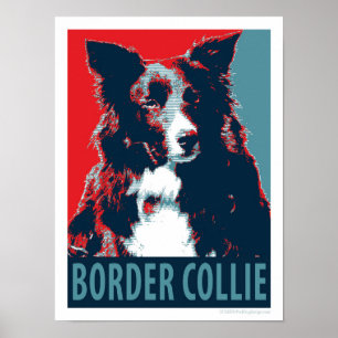 Bordure Collie Hope Poster de parodie 12x16