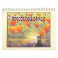 Bordure Collie Magic calendrier mural, photo par m