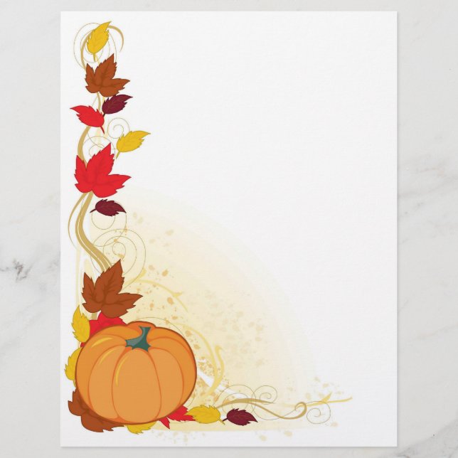 Bordure d'automne citrouille (Devant)