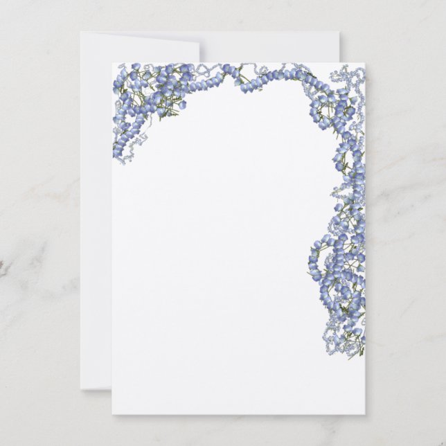 Bordure de fleurs bleues (Devant)
