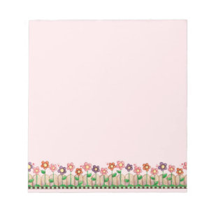 Bordure de fleurs - Bloc-notes