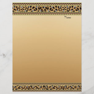 Bordure de léopard doré en en-tête