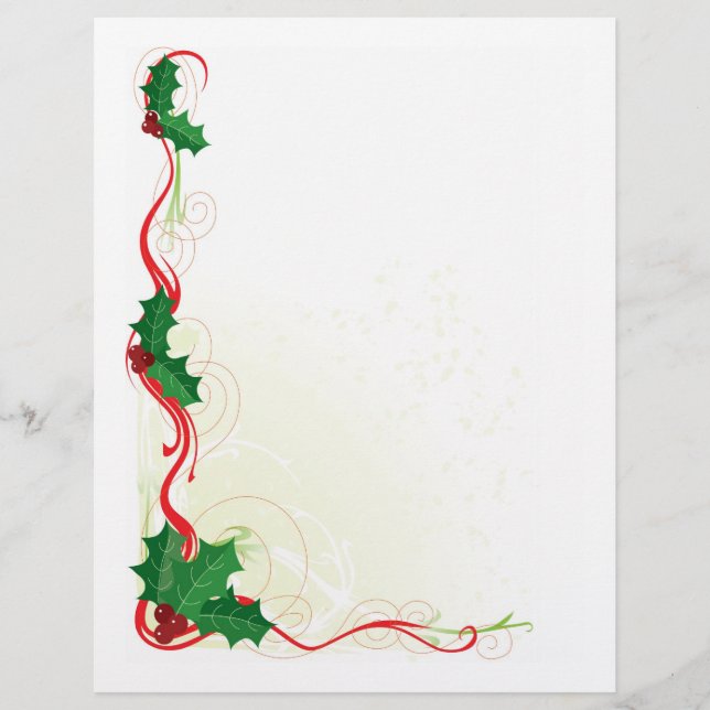 Bordure de Noël Holly (Devant)