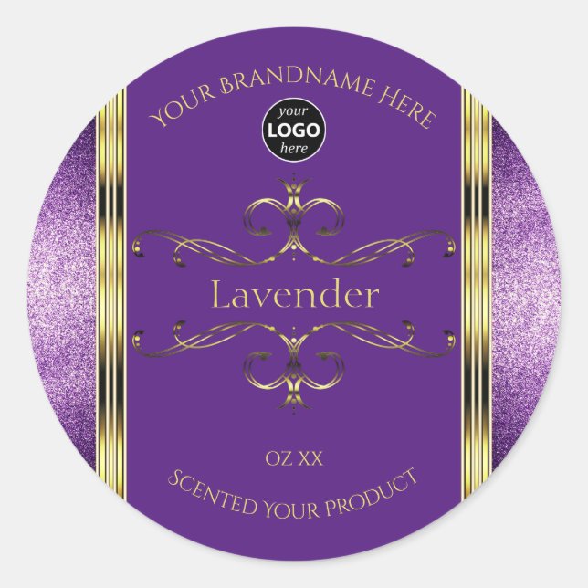 Bordure de Parties scintillant Étiquette de produi (Devant)