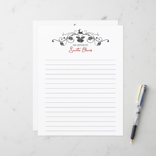Bordure d'ornements de Noël vintage 1 (Devant/Arrière en situation)